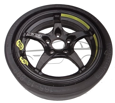 Kit Rueda De Repuesto 125/80R16 Para Dacia Sandero, Spring, Renault Clio V - Incluye Gato Y Llave, Compacto (61x13 Cm)